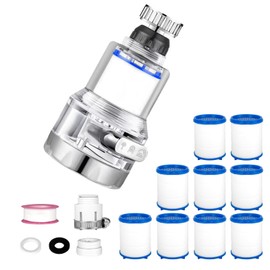 VIPMOON Faucet Aerator, 360 Degree Rotatable Limescale Filter Faucet with 3 Modes Adjustable Aerator Faucet Saving Water for Kitchen Bathroom