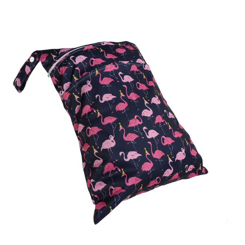 Diaper Bag Storage Pouch Waterproof Polyester Reusable Dual Zippers Diaper