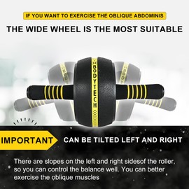 BODYTECH Abs Exercise Rollers Wheels workout for Abdominaland Core Strength