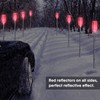 Macarrie 6 Pcs Solar Powered Driveway Markers Reflector Lights Landscape