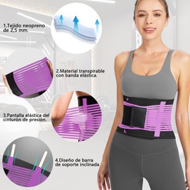 YOYTYW Cinturilla Moldeadora para Mujer, Cinturón De Entrenamiento De Cintura para Mujer, Ajustable Faja de Soporte de Cintura y el Espalda, Adecuado para Fitness, Deportes y pérdida de Grasa