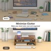 Monitor Stand Riser with Storage Organizer Desktop with Cooling Holes
