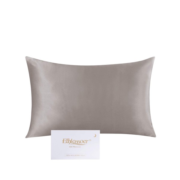 Ethlomoer 100% Natural Pure Silk Pillowcase for Hair and Skin,
