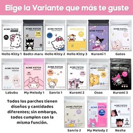 192 Parches para Acné y Espinillas con Diseños Encantadores – Eliminan Granos sin Dejar Marcas, Adhesivos Suaves y Discretos, Hidrocoloide No Irritant
