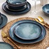 AmorArc Ceramic Dinnerware Sets,Handmade Reactive Glaze Stoneware Plates and Bowls