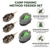 Method Feeders Fishing Carp, 5-Piece Method Feeder Set with Quick