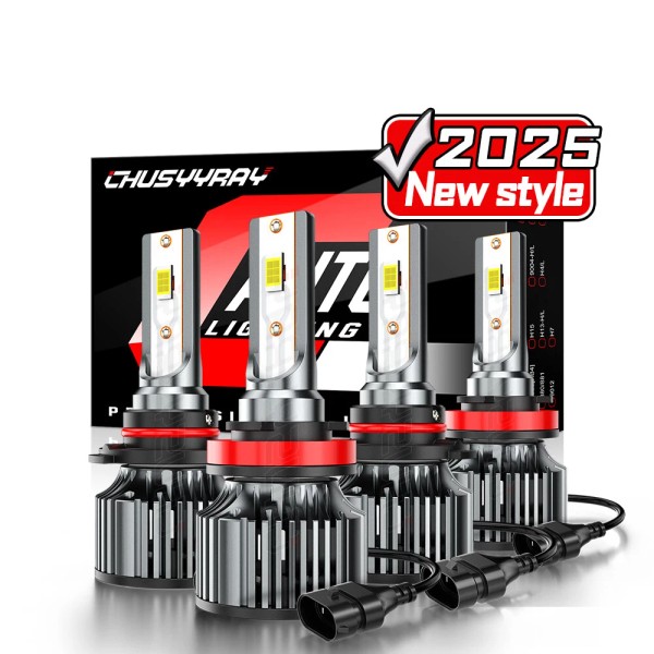 CHUSYYRAY 9005 + H11 4x Luces Fuertes Para Auto Coche