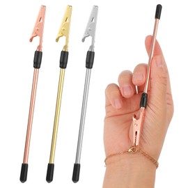 Mabor 3Pcs Bracelet Helper Tool Necklace Bracelet Jewelry Clasp Helper Clips for Joints Bracelet Fastener Helper Bracelet Assistant Tool for Women