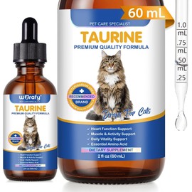 Pure Taurine for Cats–Taurine Supplement for Cats-Support for Heart,Vision & Immune-Daily Wellness-Homemade & Raw Diet Support-60ml