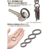 KOYOKOMA Round Titanium Key Ring, Lightweight, Titanium Keys, Circular Key