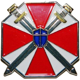 Residence Game Evil Umbrella C Shield 1 1/2″ Wide Metal Enamel Pin