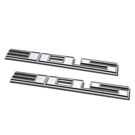 Auto Dynasty 2 x Metal Emblem Decal Logo Trim Badge 305 (Silver)