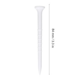 Demeras Sport Plastic Golf Tees 3.3 Inch 84 mm Durable Lightweight Golf Training Accessories for Golfers Bulk Value 15 Pieces