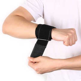 手首 サポーター リストバンド スポーツ バスケ テニス にじゅうかあつ固定 筋トレ 手首保護 フリーサイズ 男女共通 左右兼用