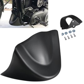 NATGIC Matte Black Motorcycle Front Chin Spoiler Air Dam for Dyna Fat Bob Wide Glide FXD 2006-2017 Guzzi V7III Front Chin Spoiler Lower Cover Air Dam Fairing Cover Chin Fairing (1 PCS)