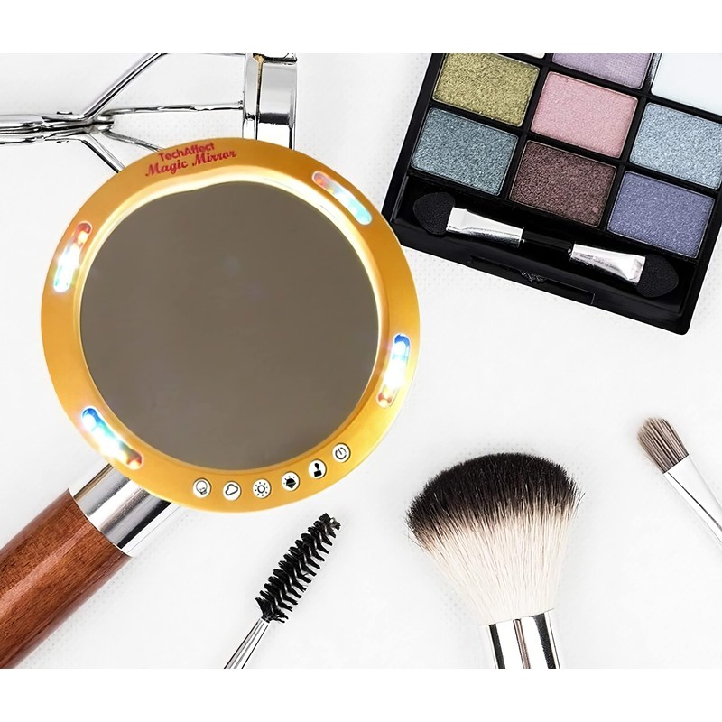 TechAffect Light Up Compact Mirrors - Handbag Vanity Magnifying Mirrors