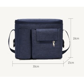 Pram Organiser, Buggy Organiser Bags, Pram Bags, Universal Pram Organiser, Pram Bag Shoulder Strap, Pram Bag Storage Bag (Blue)