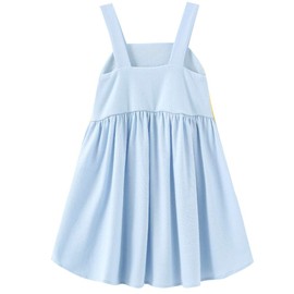 Frogwill Toddler Girls Fifties Summer Dress Blue Rainbow 2-7Y (3T, Purple)