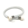 Water Supply Line, 20 inch White Braided Nylon and Reinforced