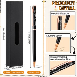 Wincredulous Thank You Gifts Small Thank You Pen Gift Ballpoint Pen with Gift Box, Farewell Gift Colleagues Teacher Teacher Classmate Girlfriend Gift Exam Gift