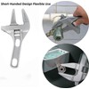 KISPATAI Multifunctional Adjustable Spanner Wrench,6-68mm Opening Wide Jaw Spanners,with Short