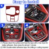 Daeiclru Real Carbon Fiber Car Interior Gear Shift Panel Trim