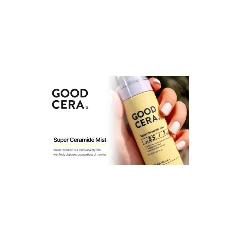 Good Cera Super Ceramide Mist Holika Momento de aplicacin DaNoche