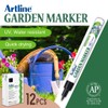Artline Garden Markers, 0.8 mm Writing Width, Black, 12 Pack