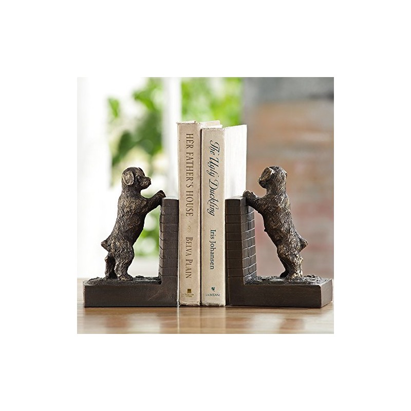 SPI Home Perky Peeking Puppy Bookends