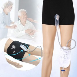Elderly urine panties urinary incontinence catheter wearable urine bag portable During bowel movement