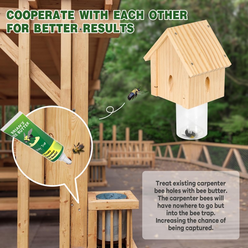 Carpenter Bee Trap for Outside - Best Bee Trap -