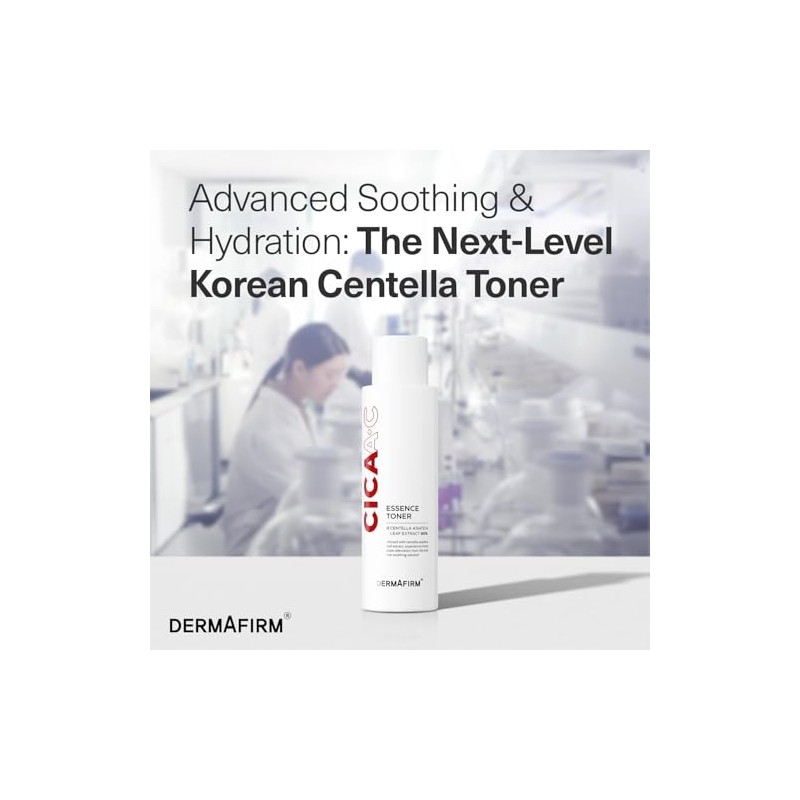 DERMAFIRM CICA AC Essence Toner for Acne-Prone Skin | Exfoliating