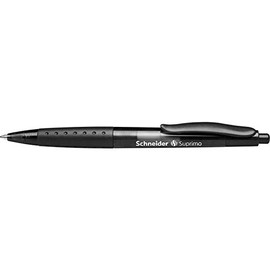 Schneider Pack of 3 Suprimo Ballpoint Pens, Medium, Black