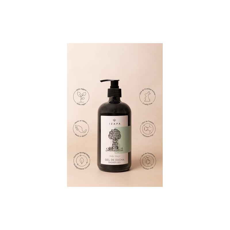 IZAPA Jade Maya Gel de Ducha 480ml con Aceite de