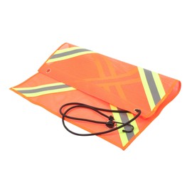 Hohopeti Atv Reflective Safety Flag Double Sided Mesh Warning Flag for Car End Visibility Material for Day Night Use Essential Trailer Safety Tool