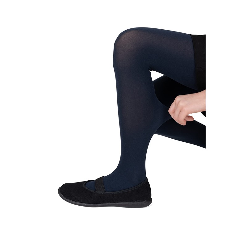 NOQ Girls Thick Tights Corina Plain 120 Denier Warm Footed