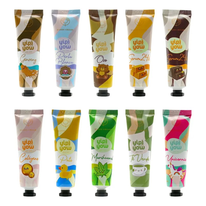 20 Cremas De Manos Kawaii Reparación E Hidratación 30g