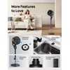 Dreo Fan for Bedroom, 80° Oscillating Standing Fan, 25dB Quiet,