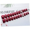 FOMIYES False Nail Tips 24pcs Full Coverage Nail Art False