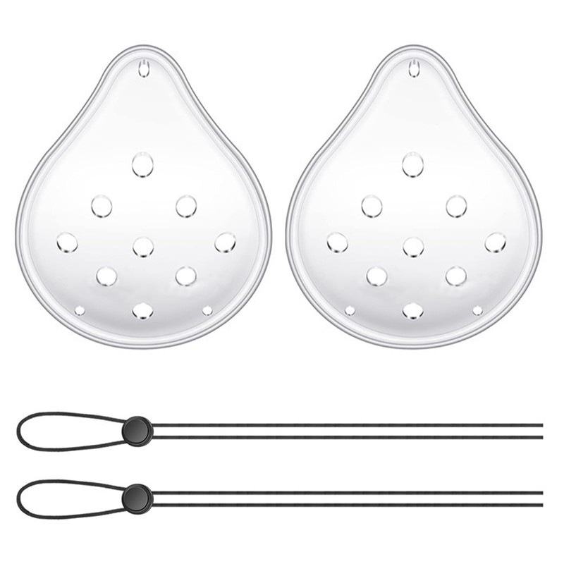 2 Pcs Transparent Eye Shield After Surgery, 9 Hole Plastic