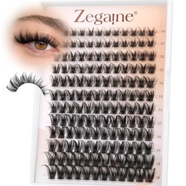 Zegaine Pestañas Postizas Naturales En Racimos, Extensiones De Pestañas En Racimos, Pestañas Manga En Racimos, Pestañas Naturales En Racimos De 10-18 