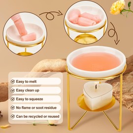 SOFT BREEZE High Fragrance and Scents 8 Pack 3.5 oz Squeezable Wax Melts -8 Aroma Combinations-Handmade-Easy to Mix and Match-Perfect for Wax Warmers and Candles DIY Set,Red