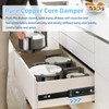 VAGUDE Soft Close Drawer Slides 1 Pair Full Extension 12