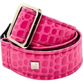 GET'M GET'M Aussie Gator Guitar Strap Bubble Pink 2 Inch Guitar Strap