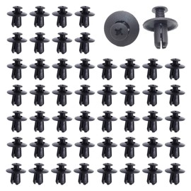 JINJUMEI Pack of 50 Trim Clips Car Door Trim Clips Plastic Clips Door Trim Holder Car Trim Clips Door Panel Clips Compatible with VW T4 T5