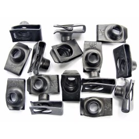 SFS Lincoln U-nut Clips- 5/16-18 Thread- 5/8" Center of Hole to Edge- 15 clips- #199