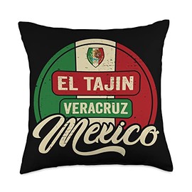 Back To Mexico Holiday Heart Land Souvenir El Tajin Mexico Throw Pillow, 18x18, Multicolor