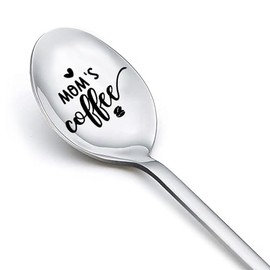Mothers Day Spoon Gift for Mom Birthday Gifts for Mommy Retirement Gifts for Women 2024 Mother in Law Gifts for Coffee Lovers Gift Ideas Best Stepmother Gifts for Stepmom Gifts for Moms Coffee Spoon