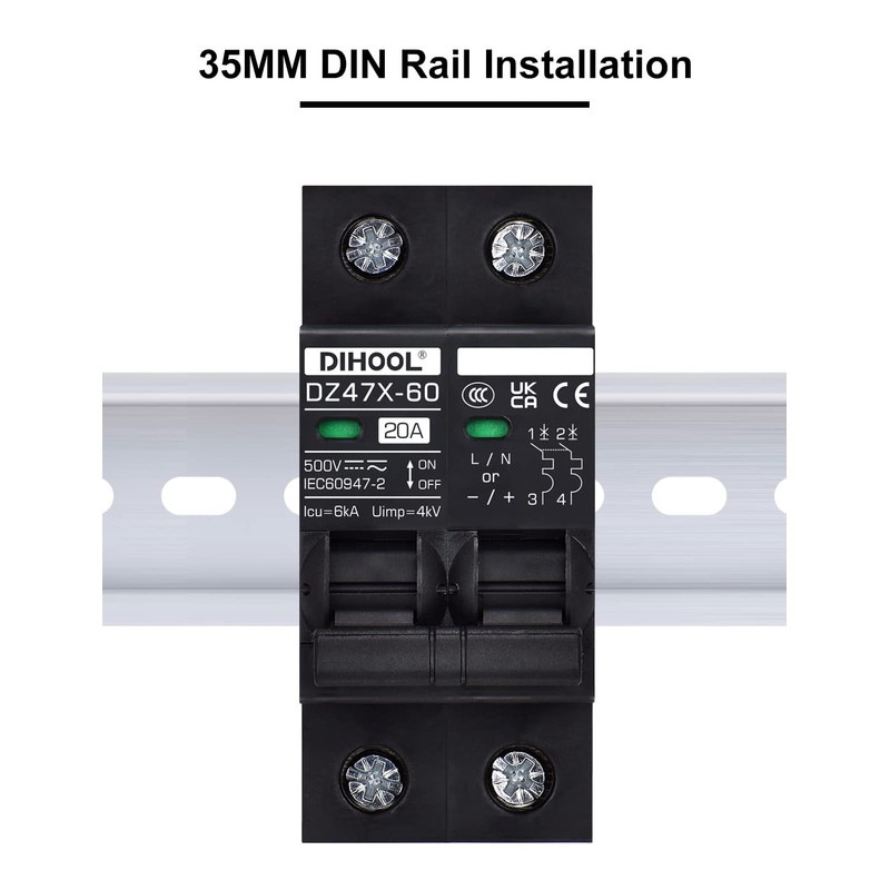 DC Isolator Switch 12 V 24 V Solar PV Circuit