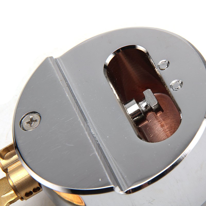 Identical key rekeyable shackle trailer hidden lock, concealed solid steel